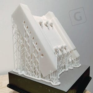 mit Foamlabs 3 gedrucktes Schäumwerkzeug inkl. Stützkonstruktion